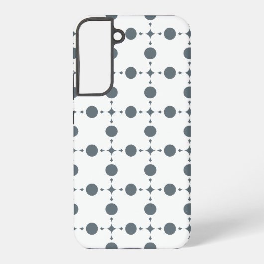 Graue Polka Dots, Polka Dot Pattern, Dots, Dotter Samsung Galaxy Hülle (Rückseite)