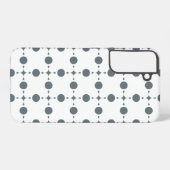 Graue Polka Dots, Polka Dot Pattern, Dots, Dotter Samsung Galaxy Hülle (Rückseite (Horizontal))