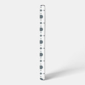 Graue Polka Dots, Polka Dot Pattern, Dots, Dotter Samsung Galaxy Hülle (Linke Seite)