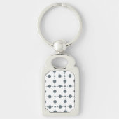 Graue Polka Dots, Polka Dot Pattern, Dots, Dotter Schlüsselanhänger (Vorderseite)