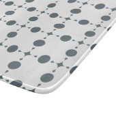 Graue Polka Dots, Polka Dot Pattern, Dots, Dotter Schneidebrett (Ecke)