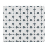 Graue Polka Dots, Polka Dot Pattern, Dots, Dotter Schneidebrett (Vorderseite)