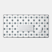 Graue Polka Dots, Polka Dot Pattern, Dots, Dotter Schreibtischunterlage (Tastatur & Maus)