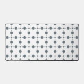 Graue Polka Dots, Polka Dot Pattern, Dots, Dotter Schreibtischunterlage (Vorderseite)