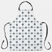 Graue Polka Dots, Polka Dot Pattern, Dots, Dotter Schürze (Vorderseite)