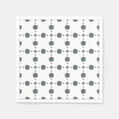 Graue Polka Dots, Polka Dot Pattern, Dots, Dotter Serviette (Vorderseite)