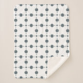 Graue Polka Dots, Polka Dot Pattern, Dots, Dotter Sherpadecke (Vorderseite)