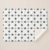 Graue Polka Dots, Polka Dot Pattern, Dots, Dotter Sherpadecke (Vorderseite (Horizontal))