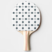 Graue Polka Dots, Polka Dot Pattern, Dots, Dotter Tischtennis Schläger (Vorderseite)