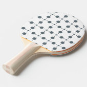 Graue Polka Dots, Polka Dot Pattern, Dots, Dotter Tischtennis Schläger (Vorderseite)