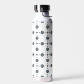 Graue Polka Dots, Polka Dot Pattern, Dots, Dotter Trinkflasche (Links)