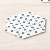 Graue Polka Dots, Polka Dot Pattern, Dots, Dotter Untersetzer (angewinkelt)