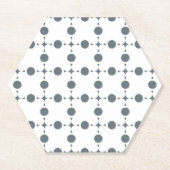 Graue Polka Dots, Polka Dot Pattern, Dots, Dotter Untersetzer (Vorderseite)