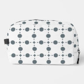 Graue Polka Dots, Polka Dot Pattern, Dots, Dotter Waschbeutel (Vorderseite)