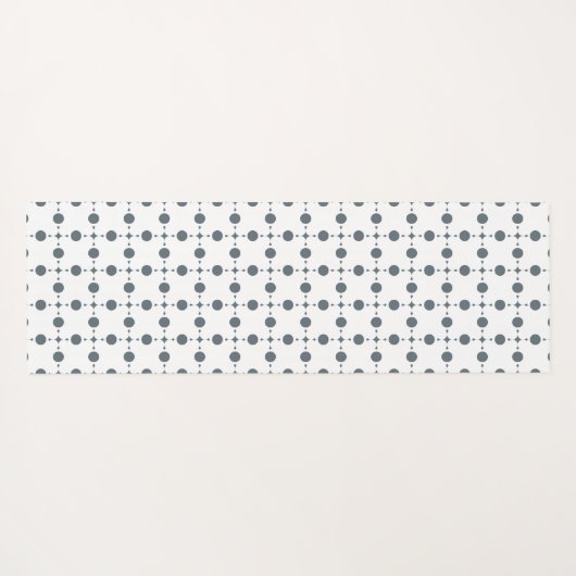 Graue Polka Dots, Polka Dot Pattern, Dots, Dotter Yogamatte (Rückseite (Horizontal))