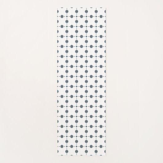 Graue Polka Dots, Polka Dot Pattern, Dots, Dotter Yogamatte (Vorderseite)