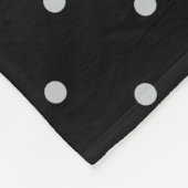 Graue Polka-Punkte ändern Alle Farbklick anpassen Fleecedecke (Ecke)