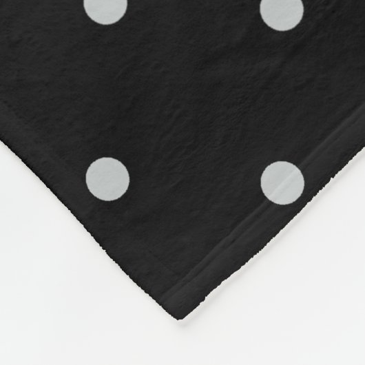 Graue Polka-Punkte ändern Alle Farbklick anpassen Fleecedecke (Ecke)