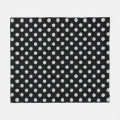 Graue Polka-Punkte ändern Alle Farbklick anpassen Fleecedecke (Vorderseite (Horizontal))