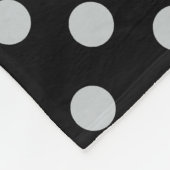Graue Polka-Punkte ändern Alle Farbklick anpassen Fleecedecke (Ecke)
