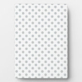 Graue Polka-Punkte ändern Alle Farbklick anpassen Fotoplatte (Vorderseite)