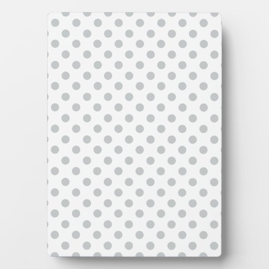 Graue Polka-Punkte ändern Alle Farbklick anpassen Fotoplatte (Vorderseite)