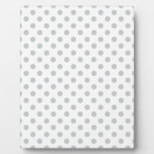 Graue Polka-Punkte ändern Alle Farbklick anpassen Fotoplatte (Vorderseite)