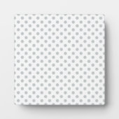 Graue Polka-Punkte ändern Alle Farbklick anpassen Fotoplatte (Vorderseite)
