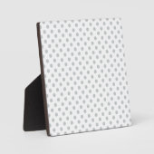 Graue Polka-Punkte ändern Alle Farbklick anpassen Fotoplatte (Vorderseite)