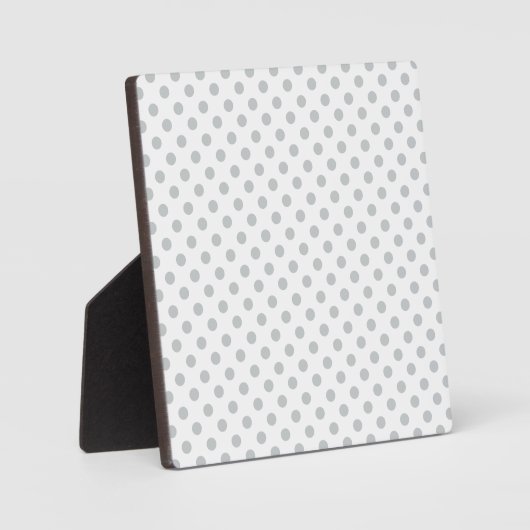 Graue Polka-Punkte ändern Alle Farbklick anpassen Fotoplatte (Vorderseite)