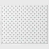 Graue Polka-Punkte ändern Alle Farbklick anpassen Geschenkpapier (Flach)