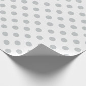 Graue Polka-Punkte ändern Alle Farbklick anpassen Geschenkpapier (Ecke)
