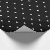 Graue Polka-Punkte ändern Alle Farbklick anpassen Geschenkpapier (Ecke)