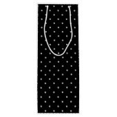 Graue Polka-Punkte ändern Alle Farbklick anpassen Geschenktüte Für Weinflaschen (Rückseite)