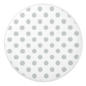 Graue Polka-Punkte ändern Alle Farbklick anpassen Keramikknauf (Vorderseite)