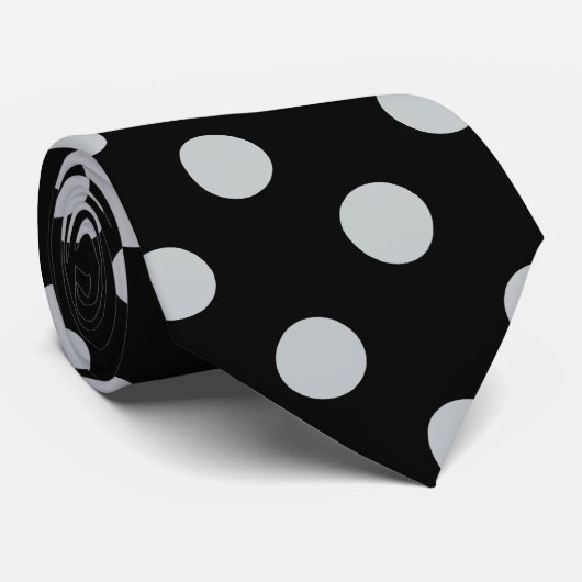 Graue Polka-Punkte ändern Alle Farbklick anpassen Krawatte (Gerollt)