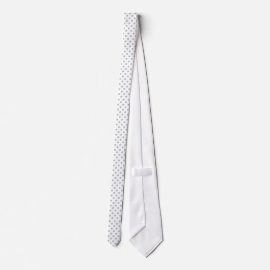 Graue Polka-Punkte ändern Alle Farbklick anpassen Krawatte (Rückseite)