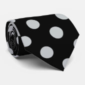 Graue Polka-Punkte ändern Alle Farbklick anpassen Krawatte (Gerollt)