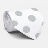Graue Polka-Punkte ändern Alle Farbklick anpassen Krawatte (Gerollt)
