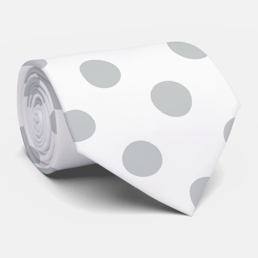 Graue Polka-Punkte ändern Alle Farbklick anpassen Krawatte (Gerollt)