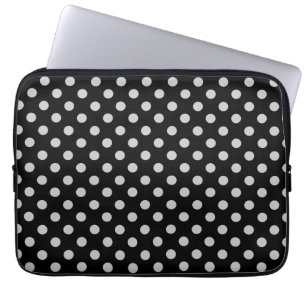 Graue Polka-Punkte ändern Alle Farbklick anpassen Laptopschutzhülle