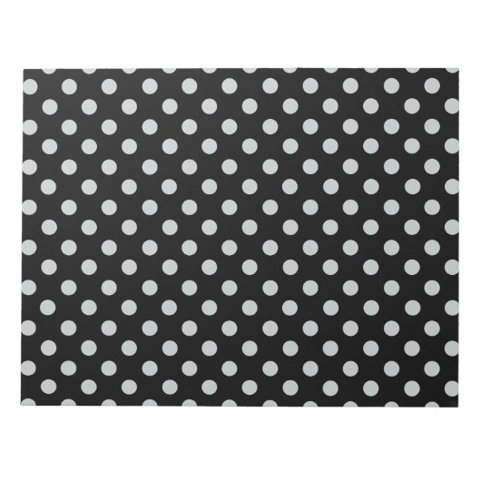 Graue Polka-Punkte ändern Alle Farbklick anpassen Notizblock (Vorderseite)