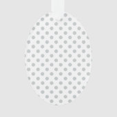 Graue Polka-Punkte ändern Alle Farbklick anpassen Ornament (Vorderseite)