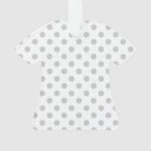 Graue Polka-Punkte ändern Alle Farbklick anpassen Ornament (Rückseite)
