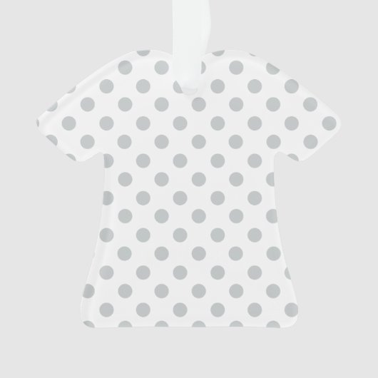 Graue Polka-Punkte ändern Alle Farbklick anpassen Ornament (Vorderseite)