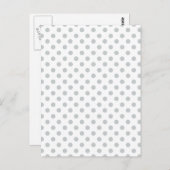 Graue Polka-Punkte ändern Alle Farbklick anpassen Postkarte (Vorne/Hinten)