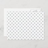 Graue Polka-Punkte ändern Alle Farbklick anpassen Postkarte (Vorne/Hinten)