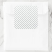 Graue Polka-Punkte ändern Alle Farbklick anpassen Quadratischer Aufkleber (Tasche)