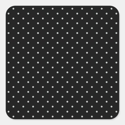 Graue Polka-Punkte ändern Alle Farbklick anpassen Quadratischer Aufkleber (Vorderseite)