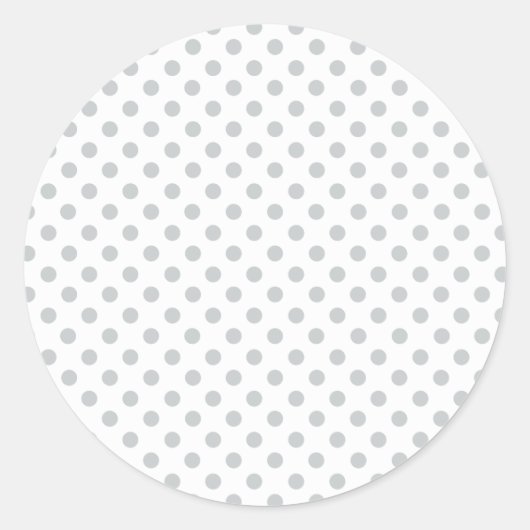 Graue Polka-Punkte ändern Alle Farbklick anpassen Runder Aufkleber (Vorderseite)